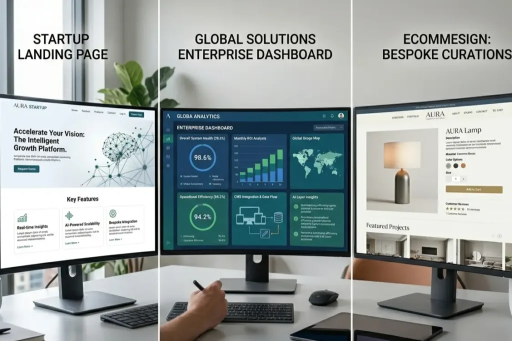 Custom website development use cases for startups enterprises and ecommerce