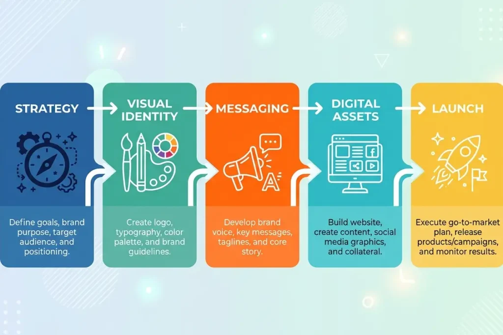 step by step rebranding process flowchart for Indian mid-stage business 2026