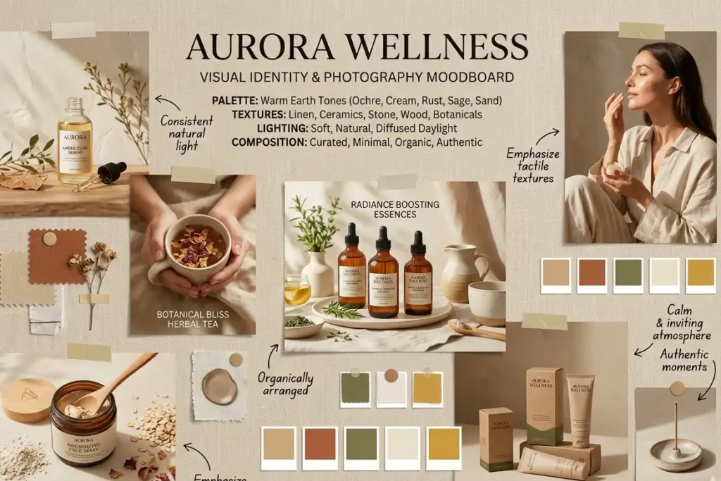 consistent brand imagery for strong brand identity design elements D2C wellness product photography India
