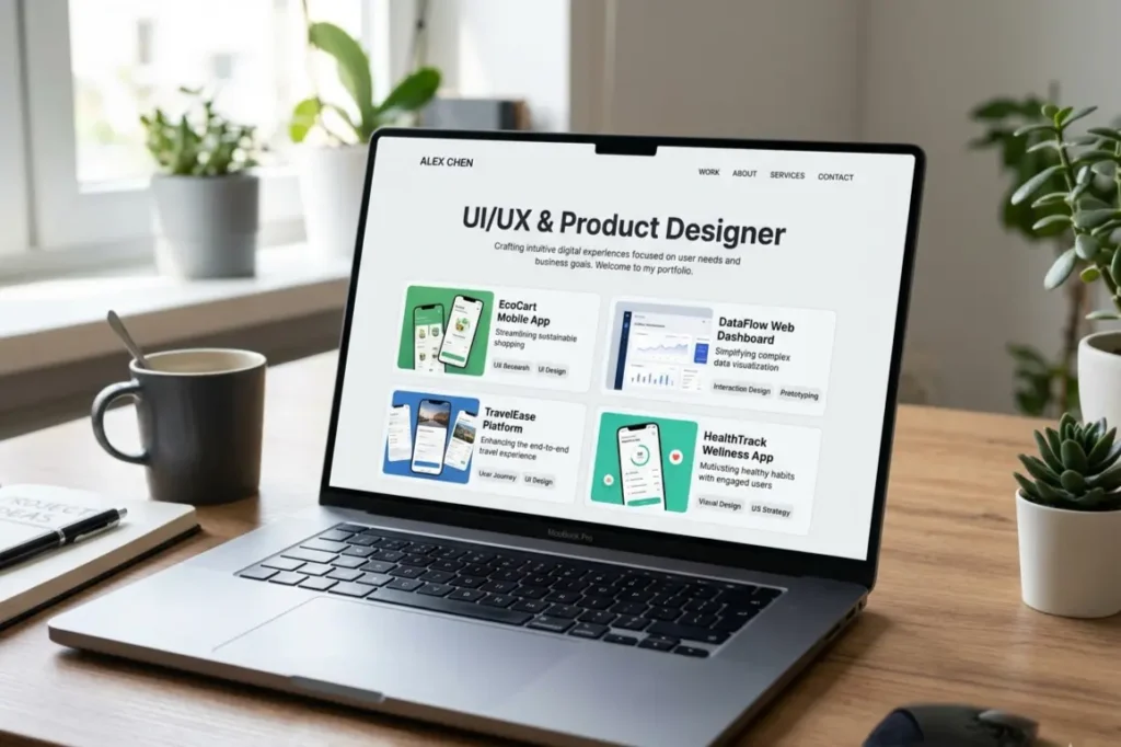 Best UI UX portfolio website homepage structure designed for AI screening and recruiter review in 2026