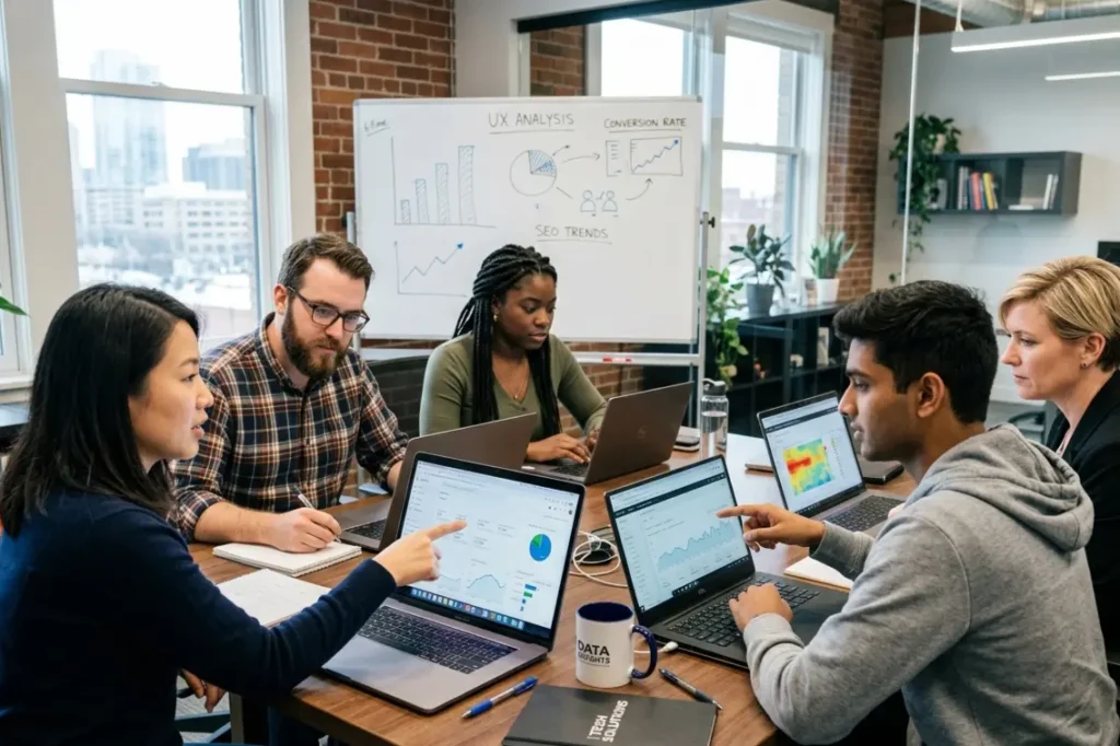 Resource Geeks Networks team delivering website support and maintenance services